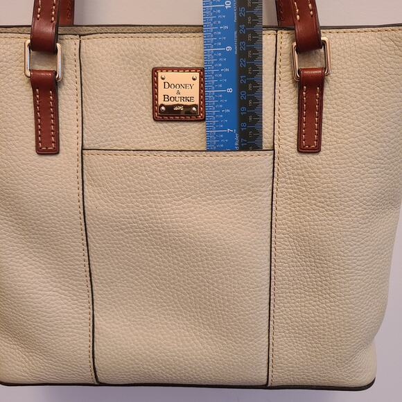 Dooney & Bourke Lexington Pebble Grain Bone Shoulder Handbag - Picture 6 of 16
